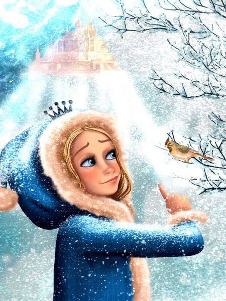 Produktbild: CALVENDO Puzzle Prinzessin im Schnee | 1000 Teile Lege-Gr&ouml;&szlig;e 64x48cm Foto-Puzzle f&uuml;r gl&uuml;ckliche Stunden