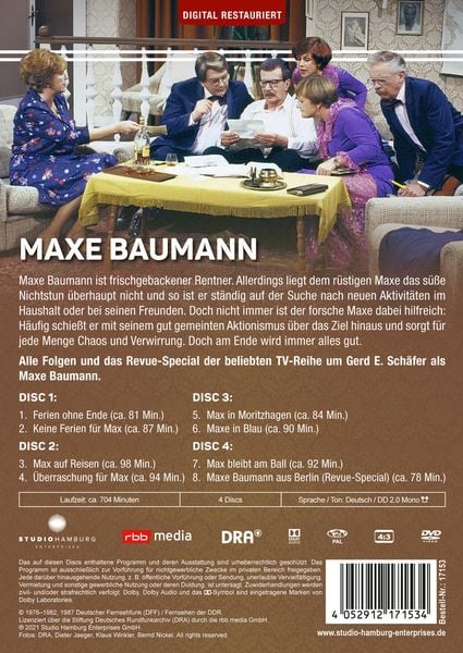Produktbild: Maxe Baumann - Die komplette Serie [4 DVDs]