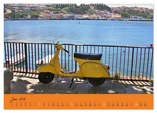 Produktbild: Vespa Liebe (Wandkalender 2026 DIN A2 quer), CALVENDO Monatskalender