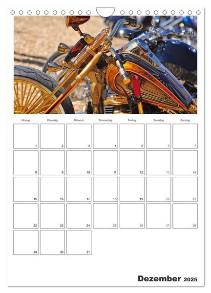 Produktbild: Best of Harley-Davidson Custom-Style 2025 (Wandkalender 2025 DIN A4 hoch), CALVENDO Monatskalender
