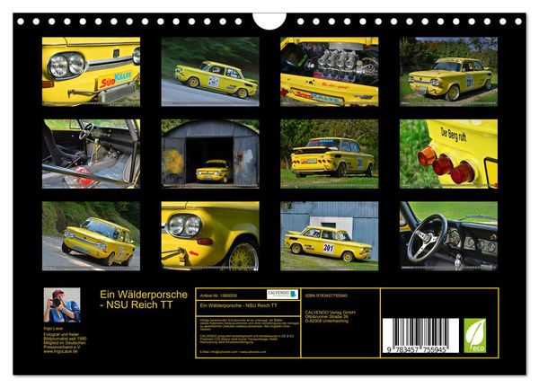 Produktbild: Ein W&auml;lderporsche - NSU Reich TT (Wandkalender 2026 DIN A4 quer), CALVENDO Monatskalender