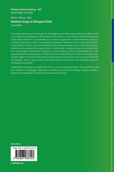 Produktbild: Hormone Assays in Biological Fluids
