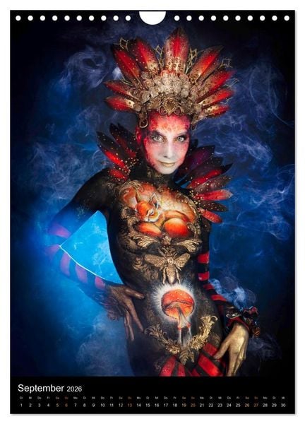 Produktbild: Klangk&ouml;rper - Bodypainting Adventures (Wandkalender 2026 DIN A4 hoch), CALVENDO Monatskalender