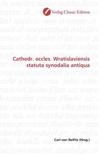 Produktbild: Cathedr. eccles. Wratislaviensis statuta synodalia antiqua
