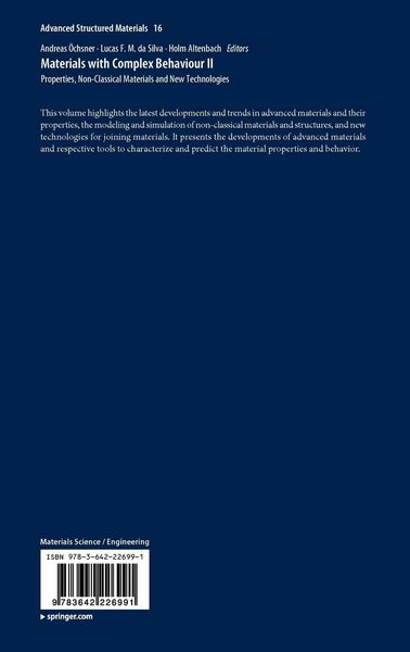 Produktbild: Materials with Complex Behaviour II