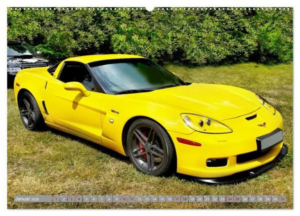 Produktbild: Muscle Cars, Geschwindigkeit und Leidenschaft (hochwertiger Premium Wandkalender 2026 DIN A2 quer), Kunstdruck in Hochglanz