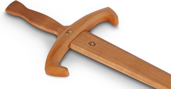 Produktbild: BestSaller 1116 - Magisches Langschwert Merlin, Birkenholz ge&ouml;lt, ca.75cm, Holz-Schwert, Zauberschwert