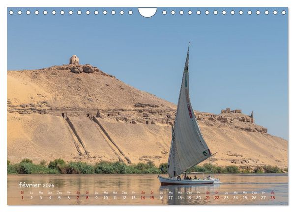 Produktbild: &Eacute;gypte, sur les rives du Nil (Calendrier mural 2026 DIN A4 vertical), CALVENDO calendrier mensuel