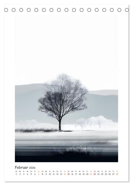 Produktbild: Klare Perspektiven (Tischkalender 2026 DIN A5 hoch), CALVENDO Monatskalender