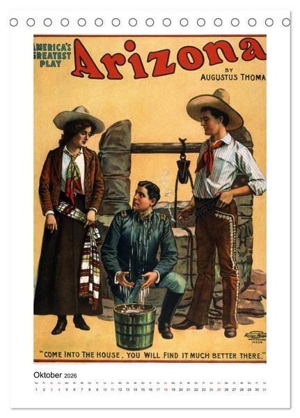 Produktbild: NOSTALGIE Poster aus Film, Theater und Werbung (Tischkalender 2026 DIN A5 hoch), CALVENDO Monatskalender