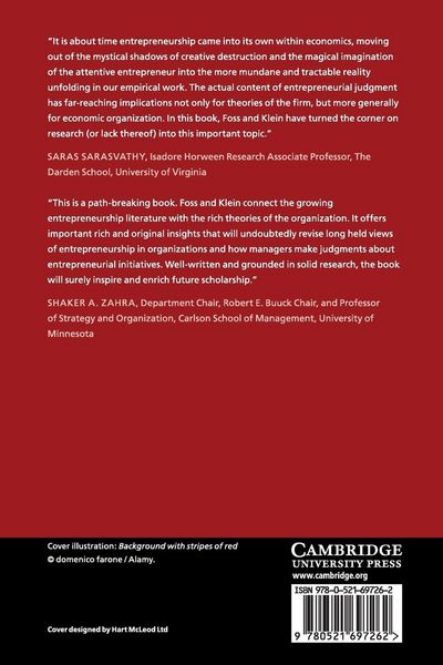 Produktbild: Organizing Entrepreneurial Judgment