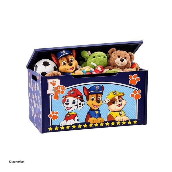 Produktbild: HTI-Living Paw Patrol Spielzeugkiste mit Deckel Kinder Aufbewahrungsbox Blau