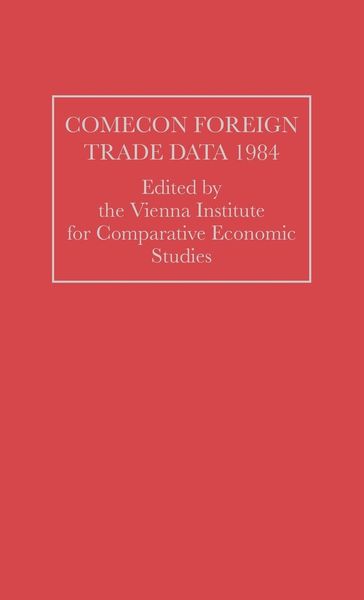 Produktbild: Comecon Foreign Trade Data 1984