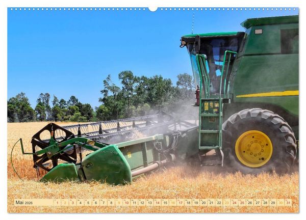 Produktbild: Giganten in der Landwirtschaft - M&auml;hdrescher (Wandkalender 2026 DIN A2 quer), CALVENDO Monatskalender