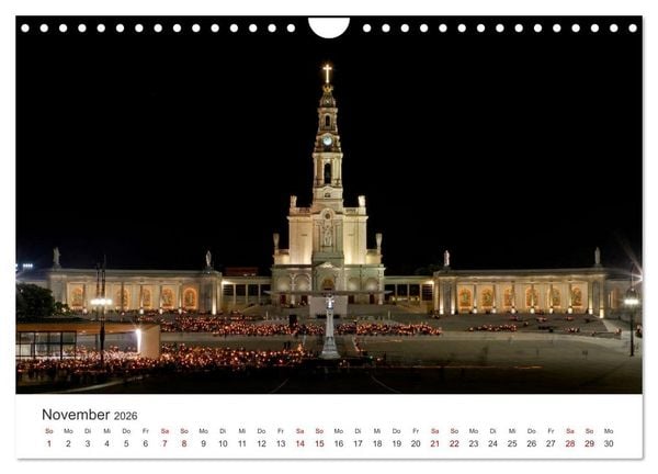 Produktbild: Fatima: Ein Besuch in Portugals heiligem Herz (Wandkalender 2026 DIN A4 quer), CALVENDO Monatskalender
