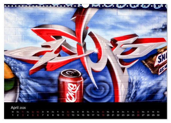 Produktbild: Graffiti - Kunst aus der Dose (Wandkalender 2026 DIN A3 quer), CALVENDO Monatskalender