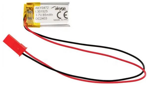 Akyga LP301525 Akkupack x Spezial-Akku LiPo 3.7V 85 mAh