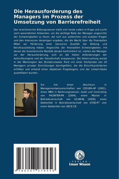 Produktbild: Die Herausforderung des Managers im Prozess der Umsetzung von Barrierefreiheit