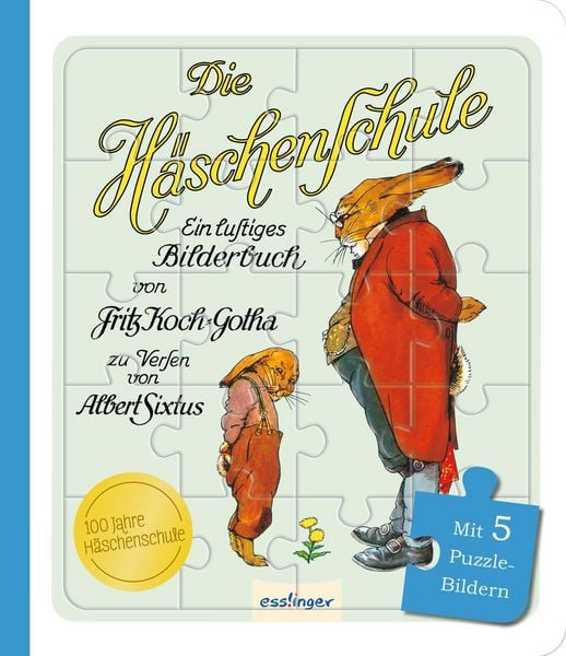 Die Häschenschule: Ein lustiges Puzzlebuch, Gebundene Ausgabe von Albert Sixtus, Esslinger in der Thienemann-Esslinger Verlag GmbH, 978-3-480-40164-2