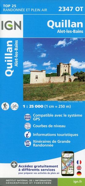 Produktbild: Quillan Alet-les-Bains 1:25 000