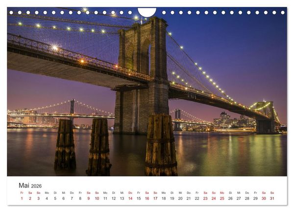 Produktbild: Br&uuml;cken - Die sch&ouml;nsten Br&uuml;cken der Welt. (Wandkalender 2026 DIN A4 quer), CALVENDO Monatskalender