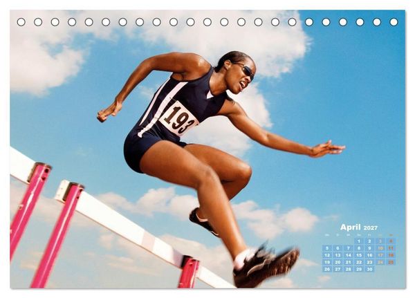 Produktbild: Faszination Leichtathletik: Schneller, h&ouml;her, weiter (Tischkalender 2027 DIN A5 quer), CALVENDO Monatskalender