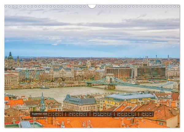 Produktbild: Budapest - Die Stadt an der Donau (Wandkalender 2026 DIN A3 quer), CALVENDO Monatskalender