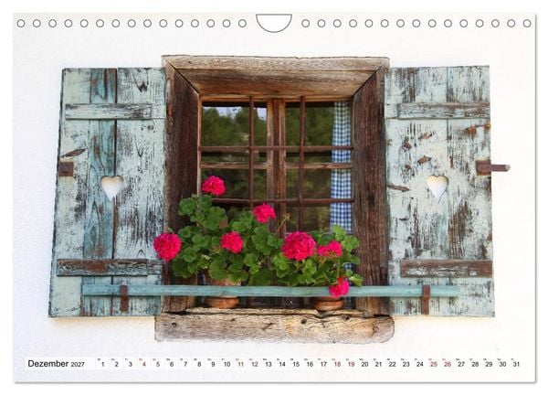Produktbild: Bauernfenster (Wandkalender 2027 DIN A4 quer), CALVENDO Monatskalender