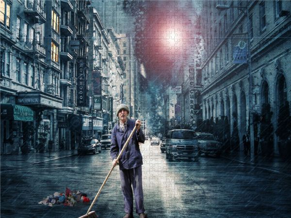 Produktbild: CALVENDO Puzzle Jupp der Feger | 1000 Teile Lege-Gr&ouml;&szlig;e 64x48cm Foto-Puzzle f&uuml;r gl&uuml;ckliche Stunden