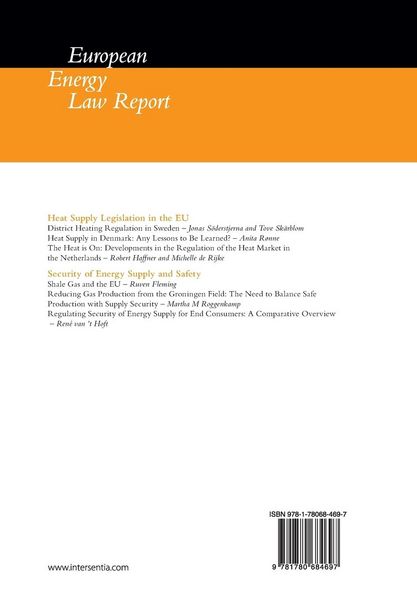 Produktbild: European Energy Law Report XI
