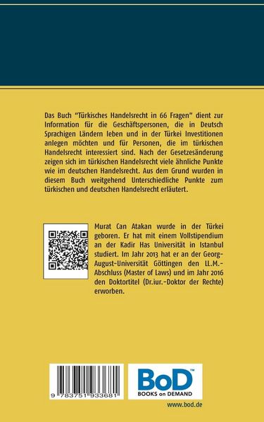 Produktbild: T&uuml;rkisches Handelsrecht in 66 Fragen