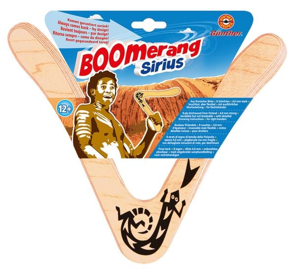 Produktbild: Boomerang Sirius aus Holz 25cm