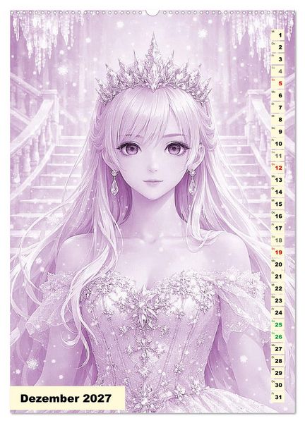 Produktbild: Prinzessinnen auf der Treppe (hochwertiger Premium Wandkalender 2027 DIN A2 hoch), Kunstdruck in Hochglanz