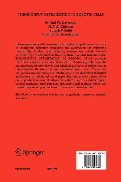Produktbild: Throughput Optimization in Robotic Cells