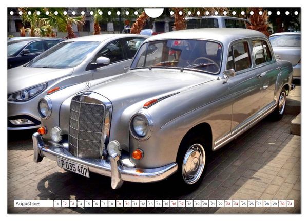 Produktbild: Best of Ponton - Der Klassiker von Mercedes-Benz in Kuba (Wandkalender 2025 DIN A4 quer), CALVENDO Monatskalender