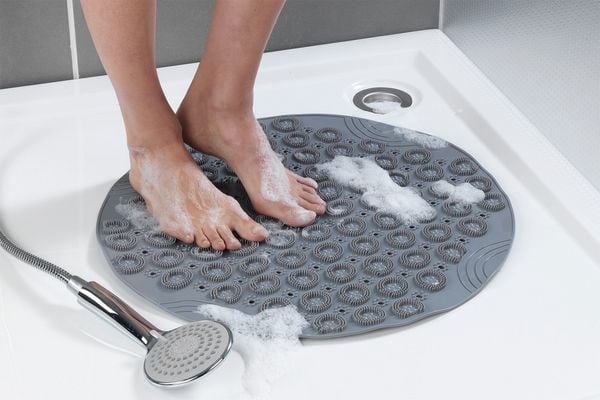 Produktbild: Duschmatte mit Fu&szlig;reflexzonenmassage, bequeme Badematte