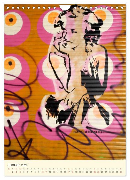 Produktbild: Famous Women in StreetArt (Wandkalender 2026 DIN A4 hoch), CALVENDO Monatskalender