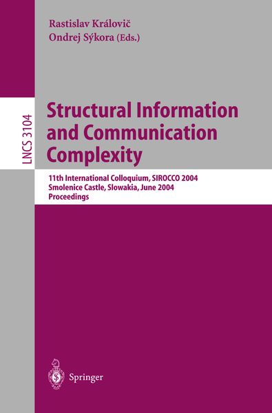 Produktbild: Structural Information and Communication Complexity