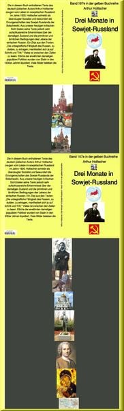 Produktbild: Arthur Holitscher: Drei Monate in Sowjet-Russland