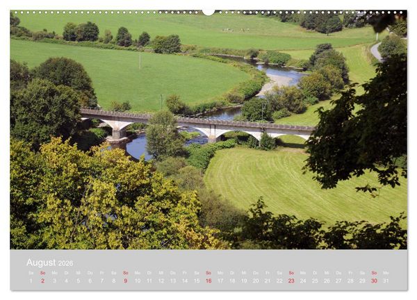 Produktbild: Das Bergische Land - wundersch&ouml;n (hochwertiger Premium Wandkalender 2026 DIN A2 quer), Kunstdruck in Hochglanz