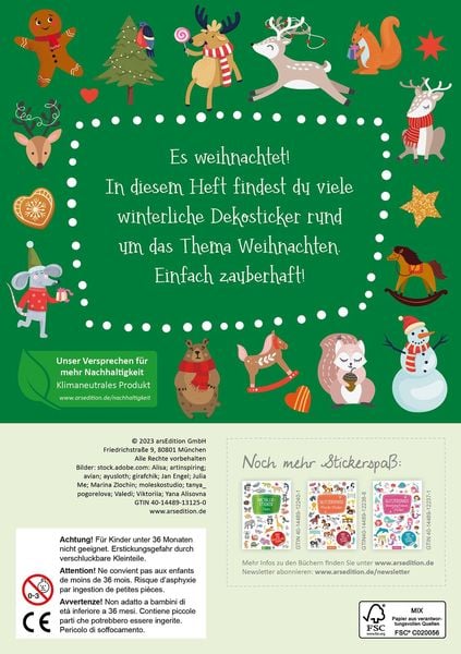 Produktbild: Weihnachtssticker