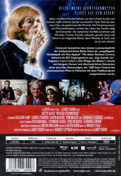 Produktbild: Tanz der Hexen (Wicked Stepmother) / Preisgekr&ouml;nte Horrorkom&ouml;die mit Hollywood-Ikone Bette Davis in ihrem letzten Kinofilm (Pidax Film-Klassiker)