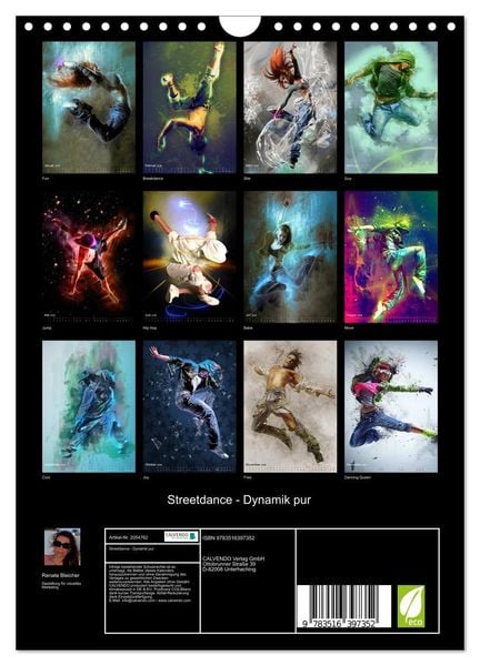 Produktbild: Streetdance - Dynamik pur (Wandkalender 2026 DIN A4 hoch), CALVENDO Monatskalender