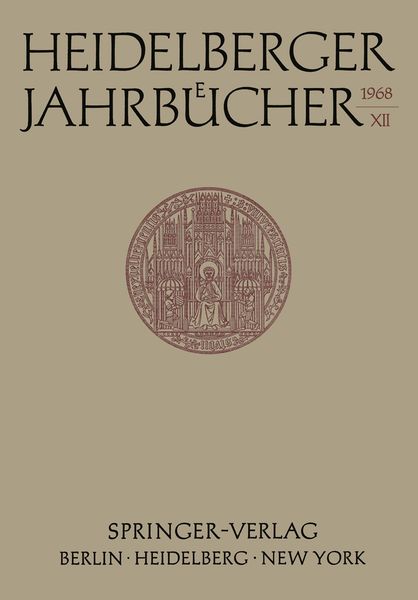 Produktbild: Heidelberger Jahrb&uuml;cher