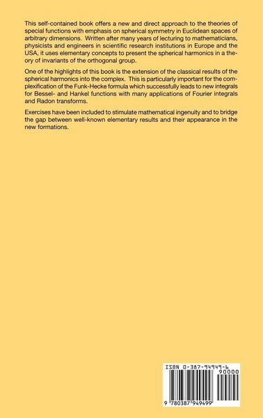 Produktbild: Analysis of Spherical Symmetries in Euclidean Spaces