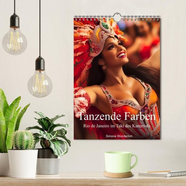 Produktbild: Tanzende Farben - Rio de Janeiro im Takt des Karnevals (Wandkalender 2026 DIN A4 hoch), CALVENDO Monatskalender