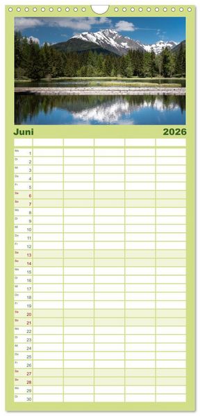Produktbild: Familienplaner 2026 - Die Steirische Krakau mit 5 Spalten (Wandkalender, 21 x 45 cm) CALVENDO