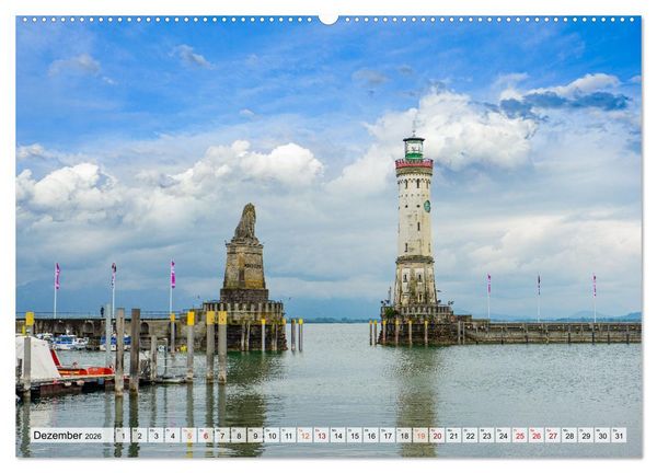 Produktbild: Lindau Bodensee Impressionen (Wandkalender 2026 DIN A2 quer), CALVENDO Monatskalender