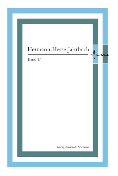 Produktbild: Hermann-Hesse-Jahrbuch, Band 17