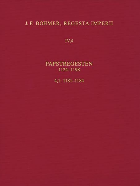 Produktbild: Regesta Imperii IV, 4, Lfg. 1: Lothar III. und &Auml;ltere Staufer